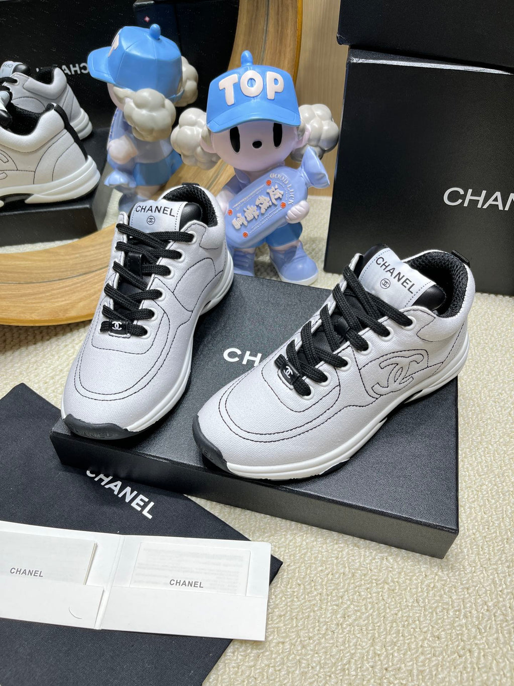 White & Black Trainers
