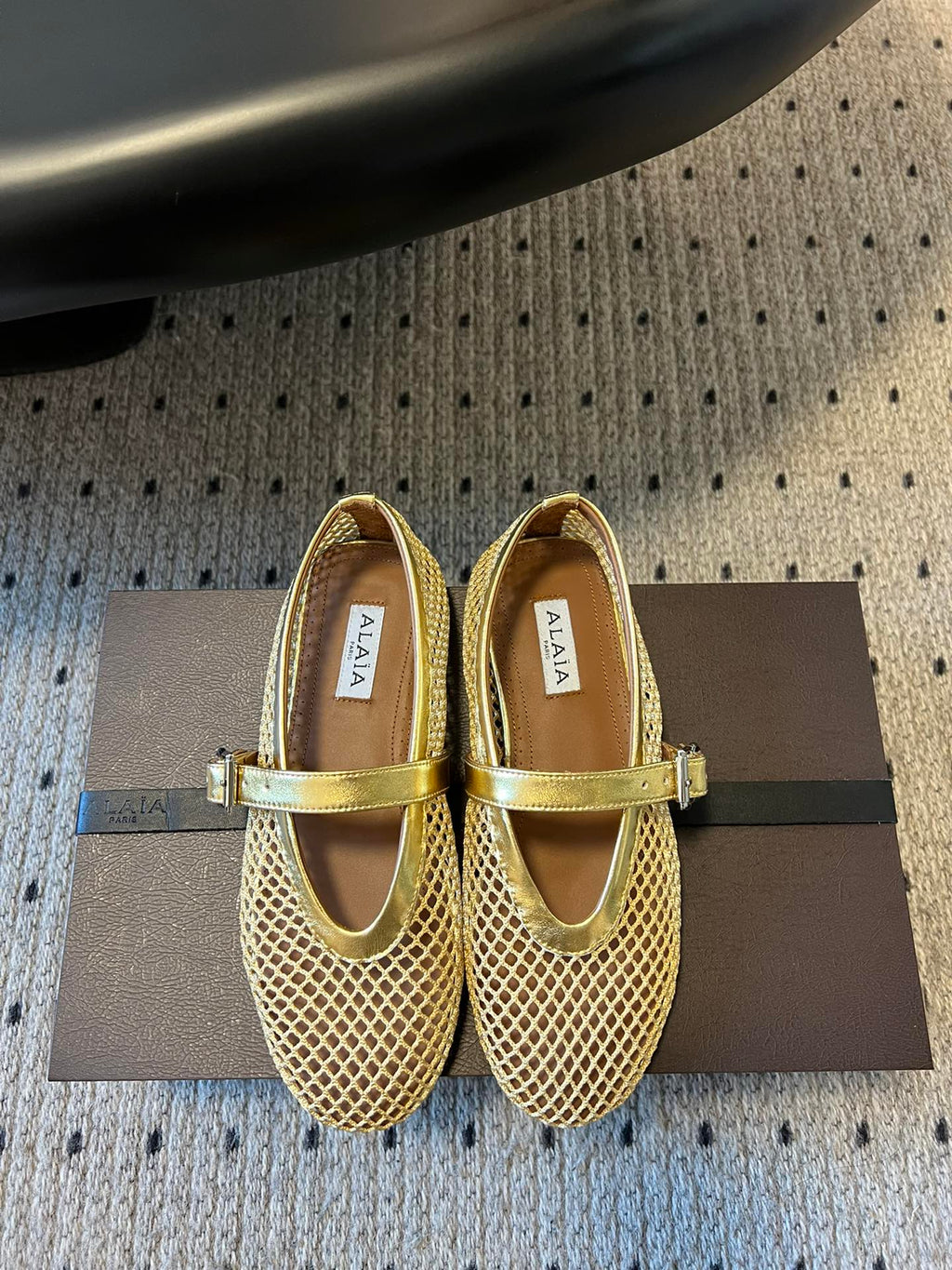 Gold AF Ballet Flats