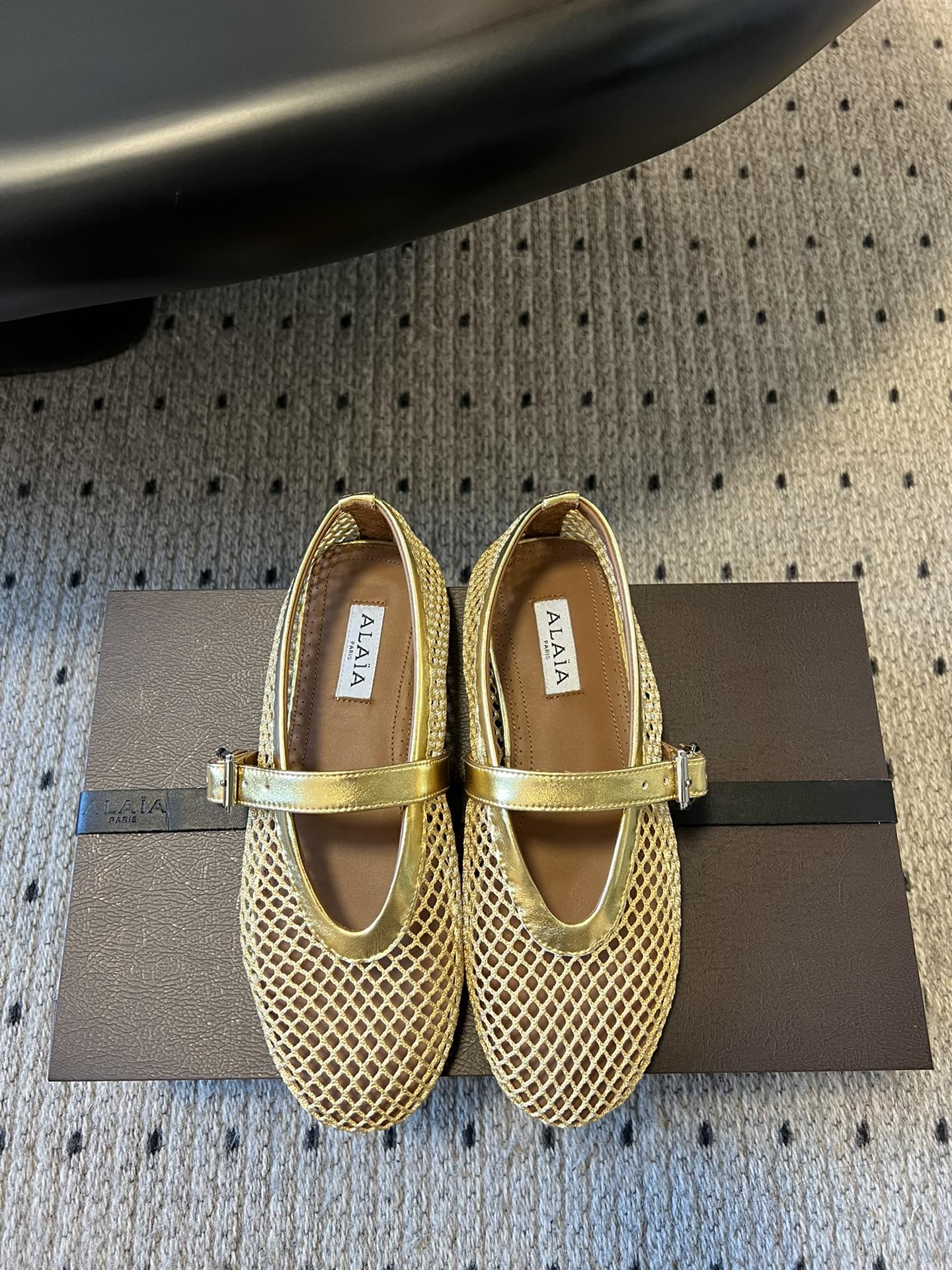 Gold AF Ballet Flats