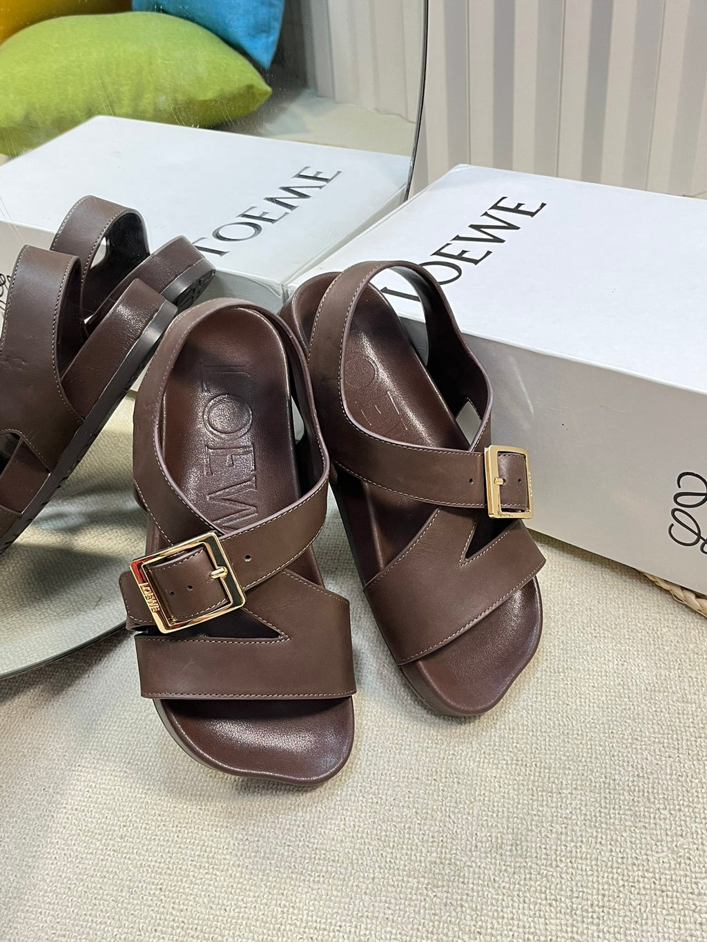 Horse LE Buckle Sandal