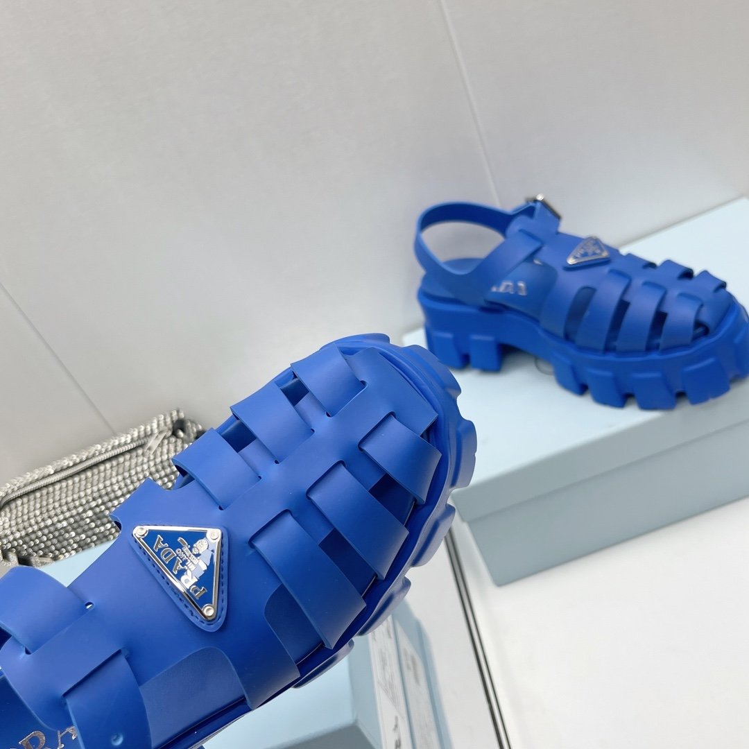 Blue PF rubber sandals