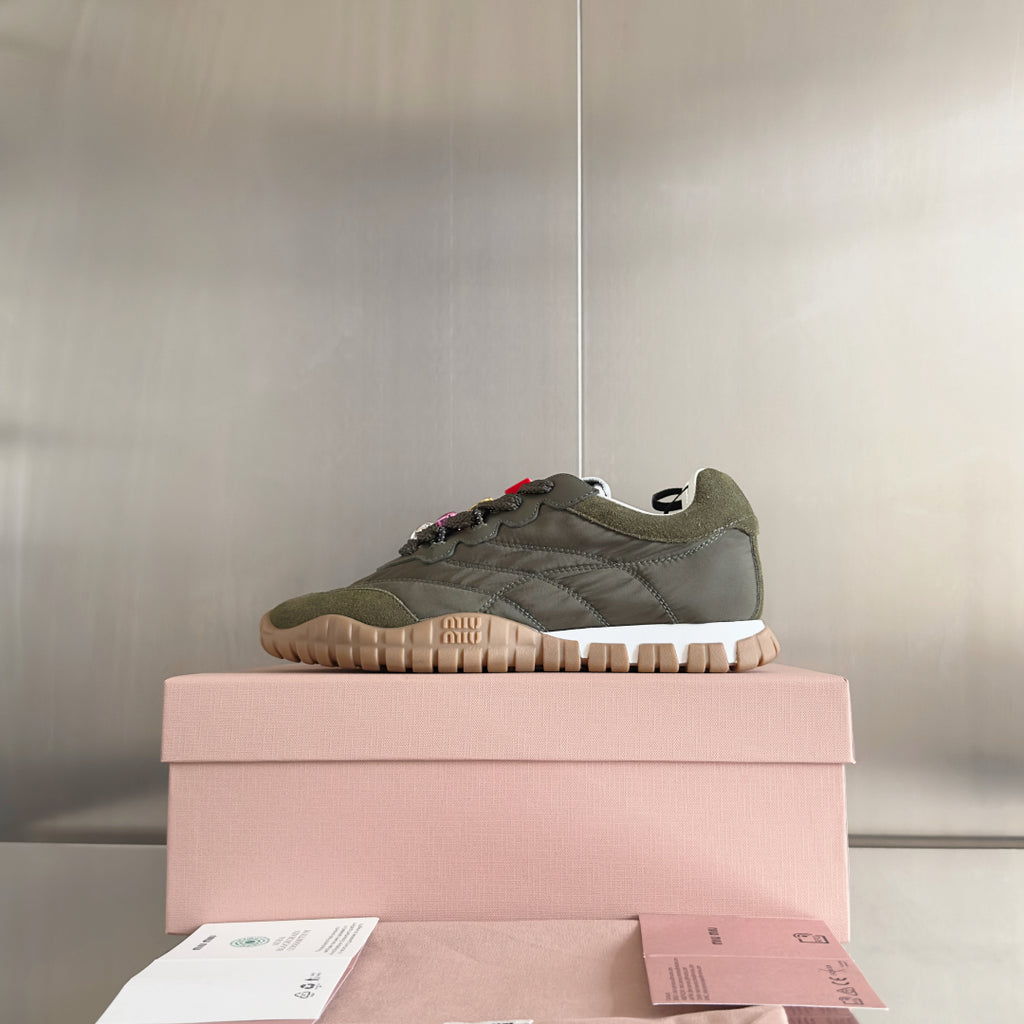 Loden Green Tyre Sneakers
