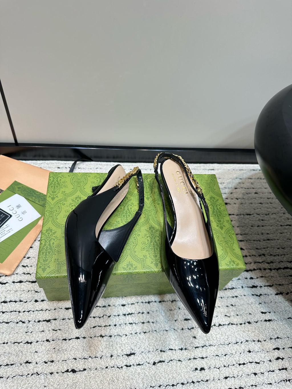 Black GS Slingback Pump