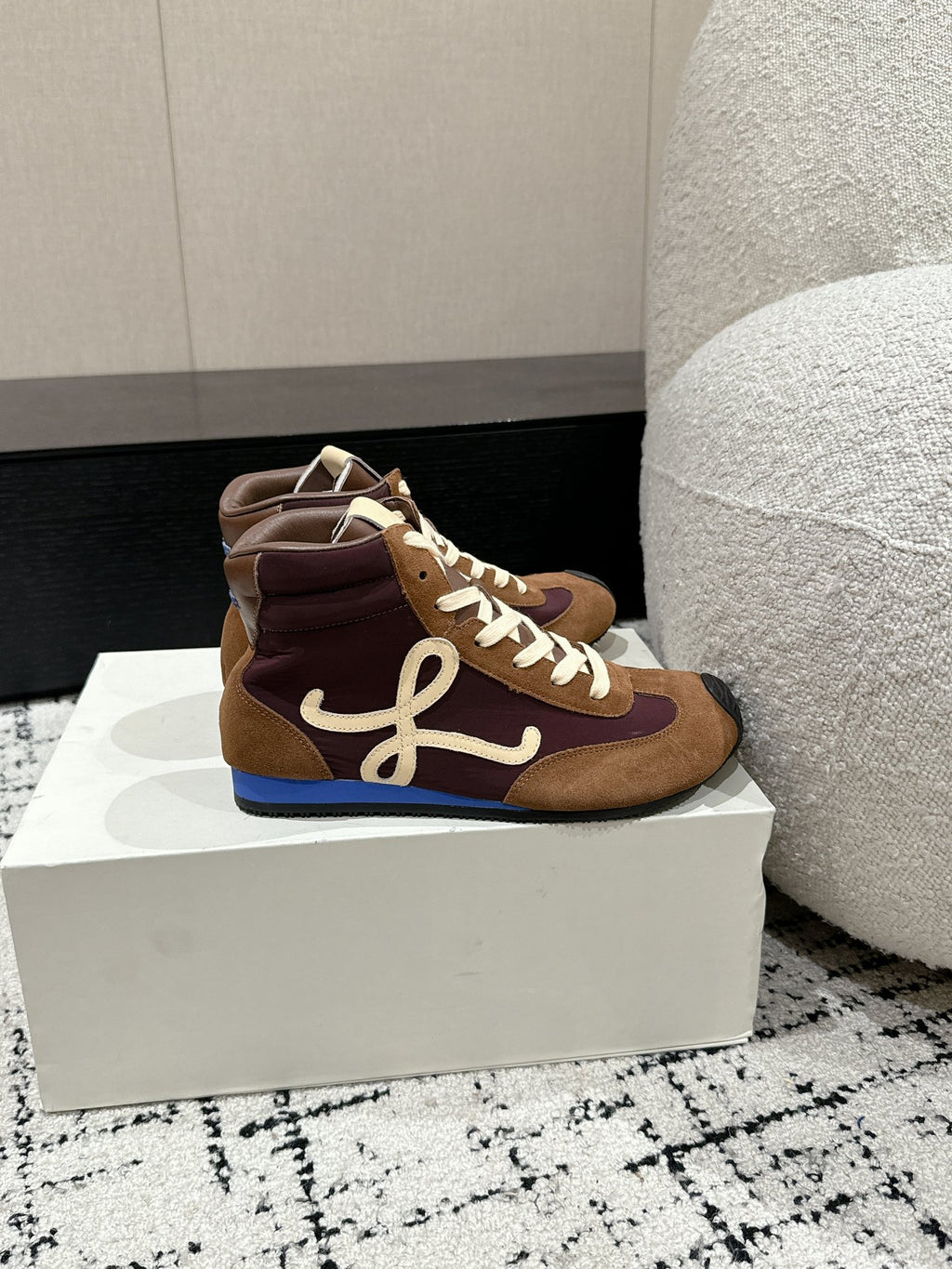 Brown/Blue Ballet Runner High-Top