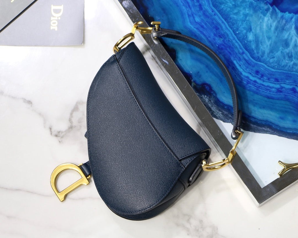 Blue DS calfskin bag