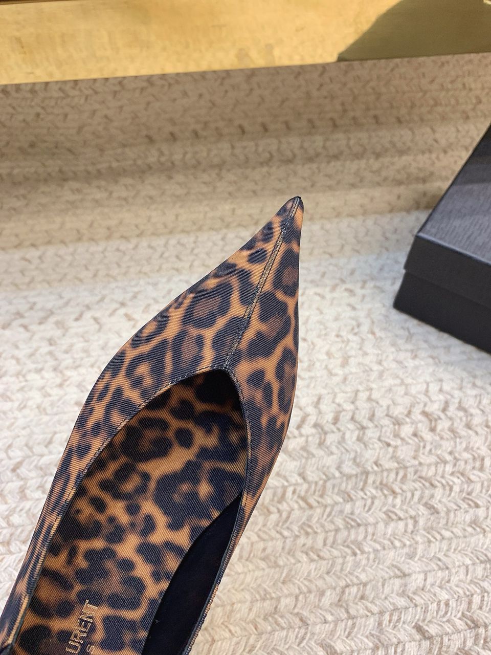 Carolyn Leopard-Print Slippers