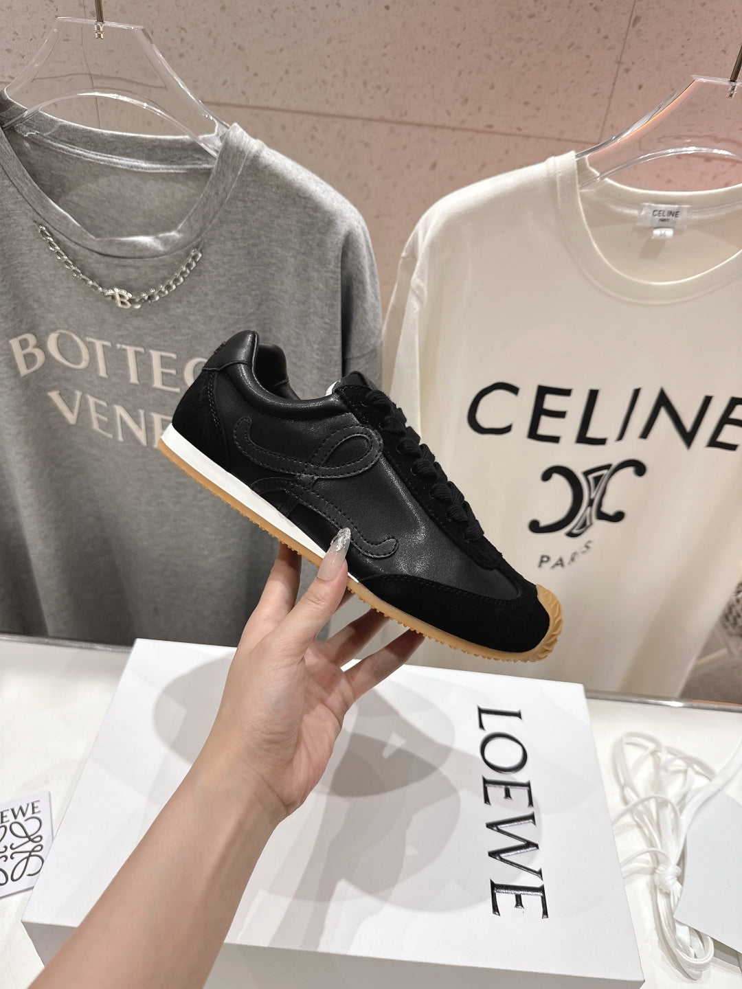 Men's Black Ballet Runner 2.0 In Soft Leather