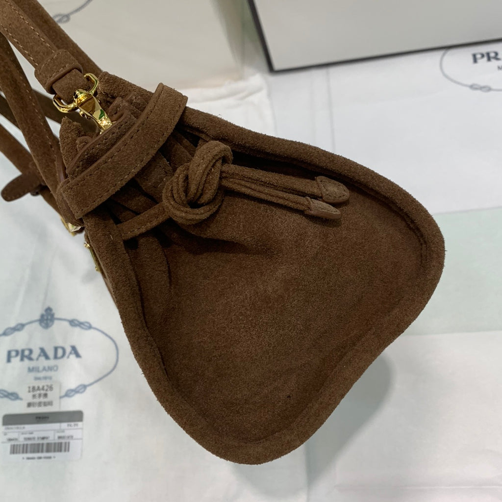 Cocoa Brown Bonnie Medium Suede Handbag