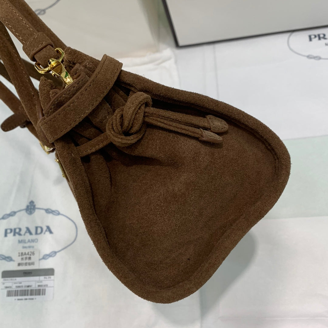 Cocoa Brown Bonnie Medium Suede Handbag
