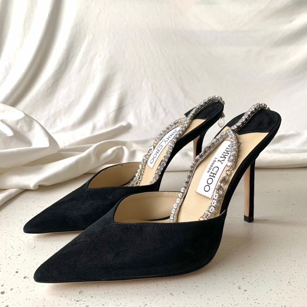 Black Suede JS Pumps