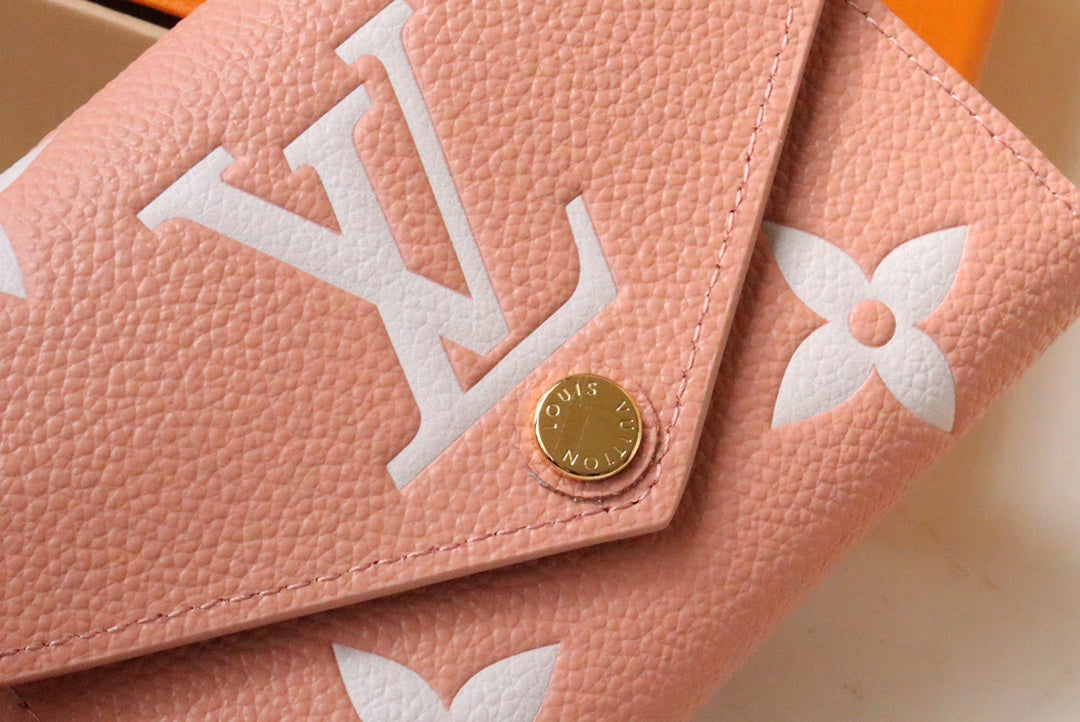 Rose Pink/Cream LV wallet