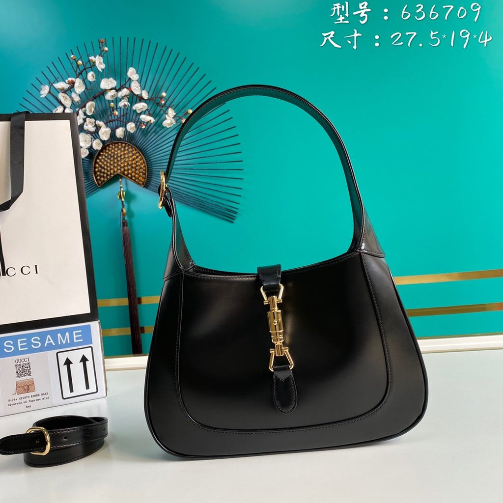 Black GJ 1961 small shoulder bag