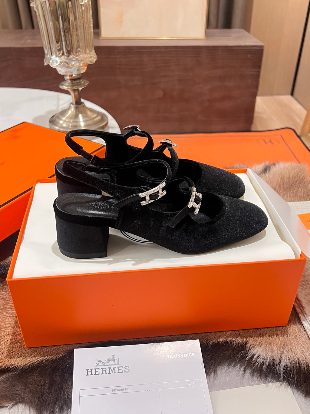 Black Velvet Jackie 50 Pump