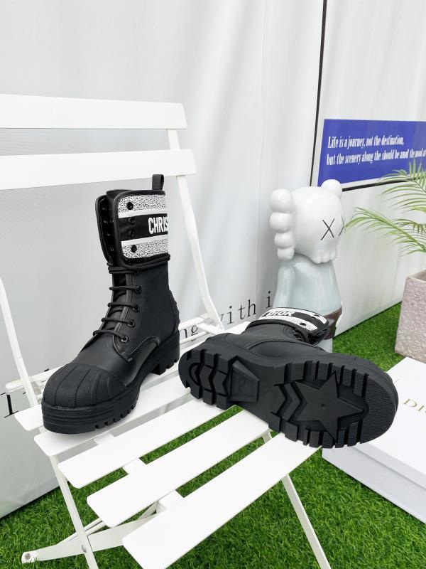 Black and White DM ankle boot