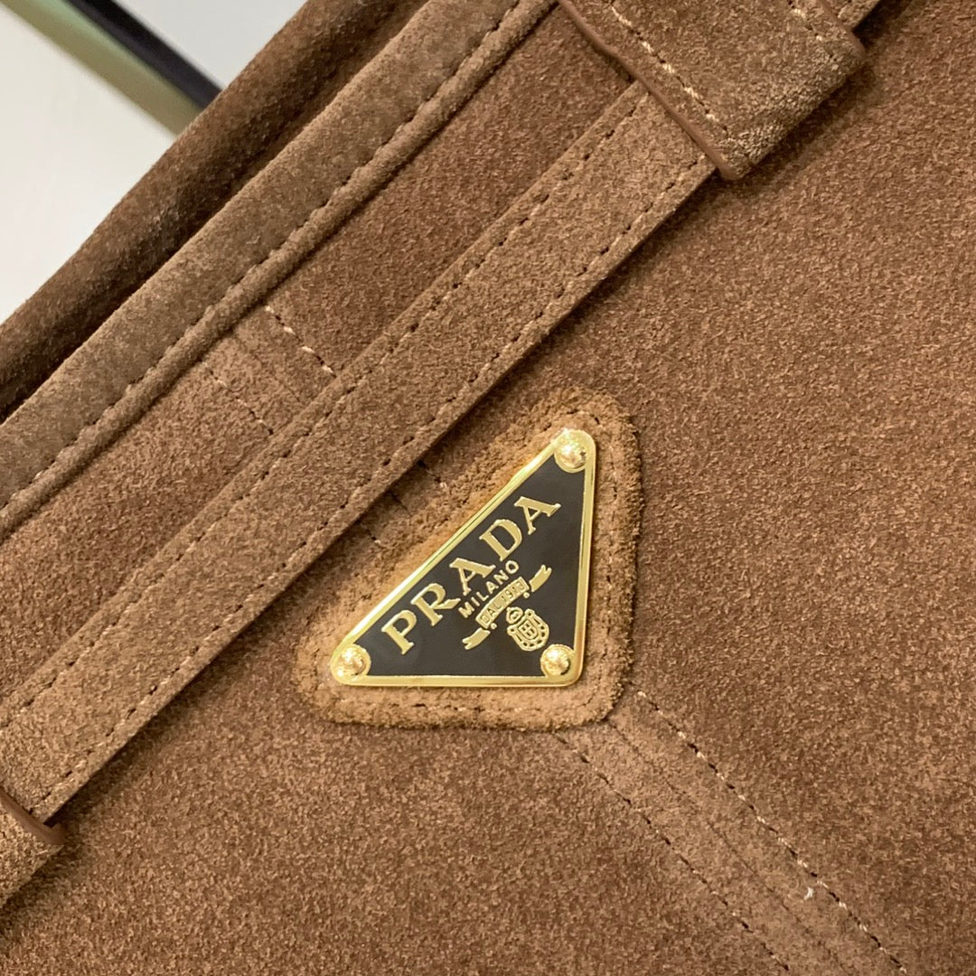 Cocoa Brown Bonnie Medium Suede Handbag