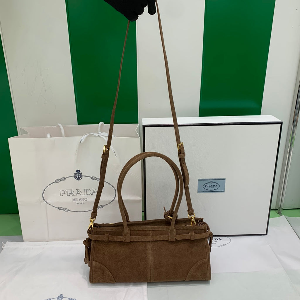 Cocoa Brown Bonnie Medium Suede Handbag