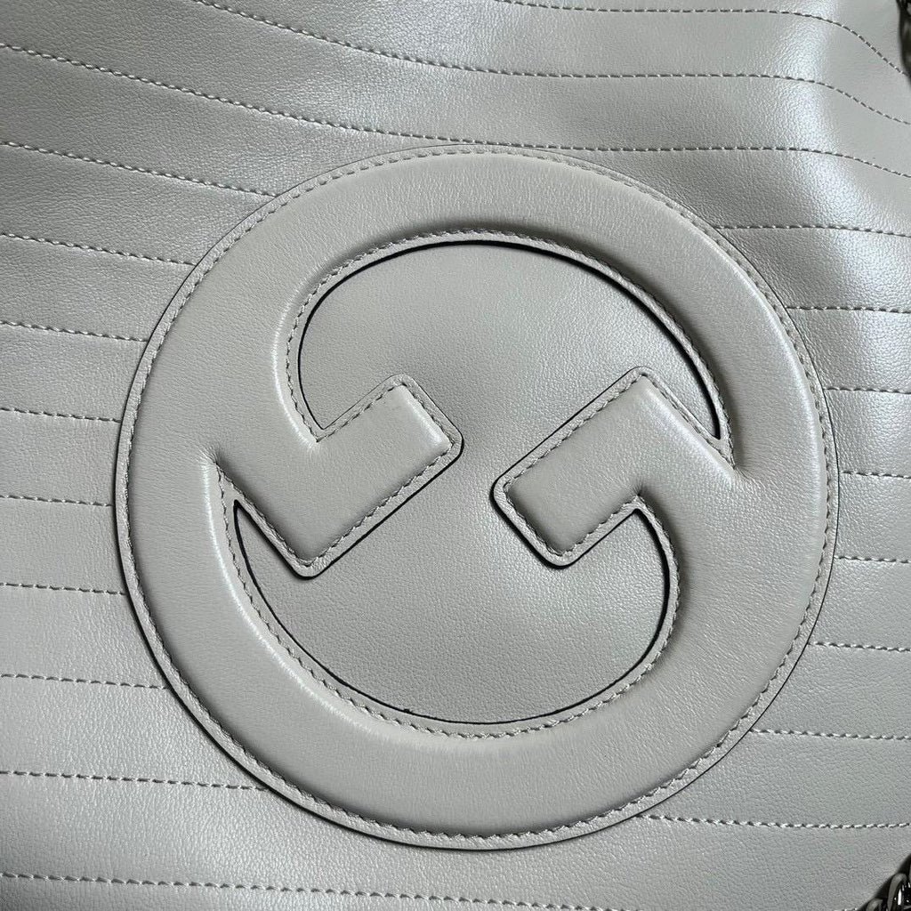 White GB Small Tote Bag