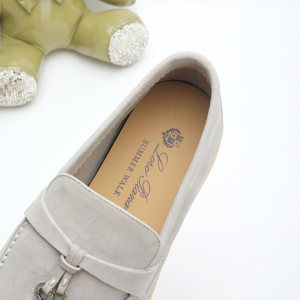 Men's Pearl Gray Sandstone Summer Charms Walk Loafers