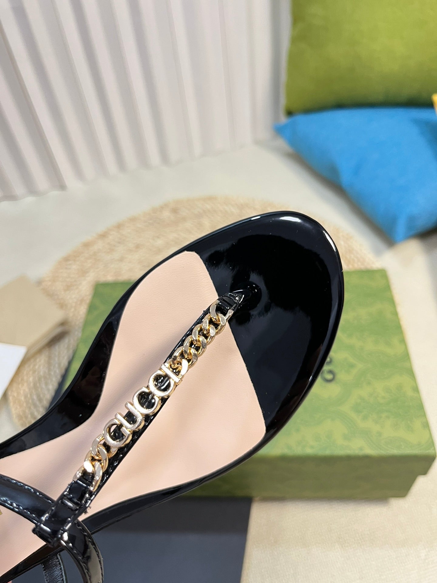 Black GS Thong Sandal