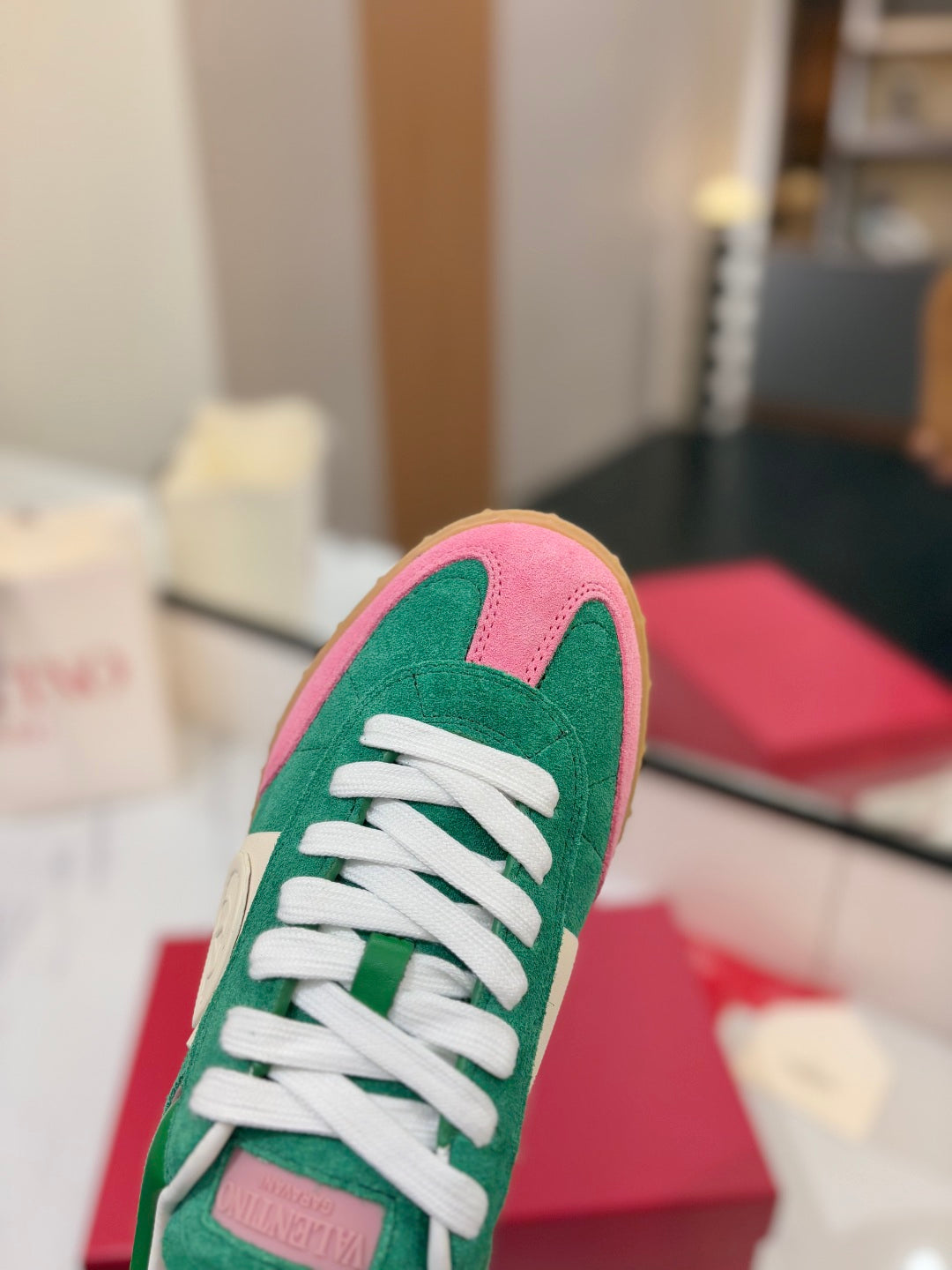 Men's Sweet Pink/Green/Glace Upvillage Crosta Sneaker