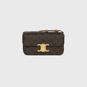 Tan triomphe shoulder bag