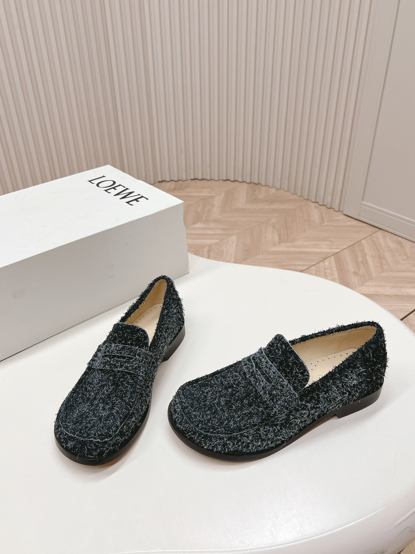 Charcoal Campo Loafer In Brushed Suede
