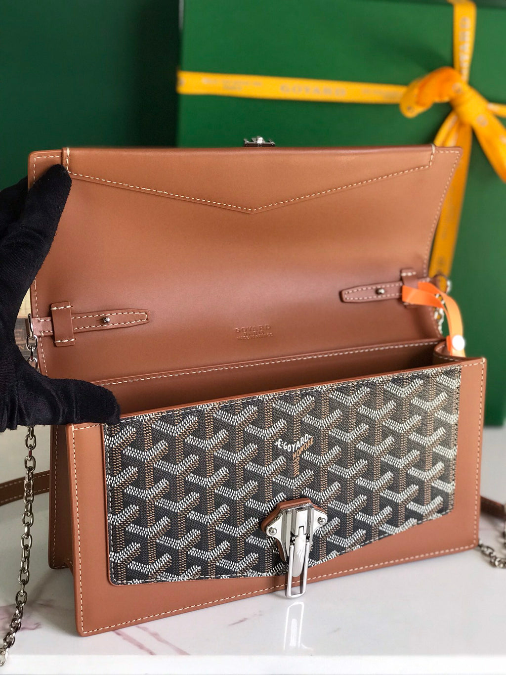 Black & Tan Duchesse Marie-Caroline Bag