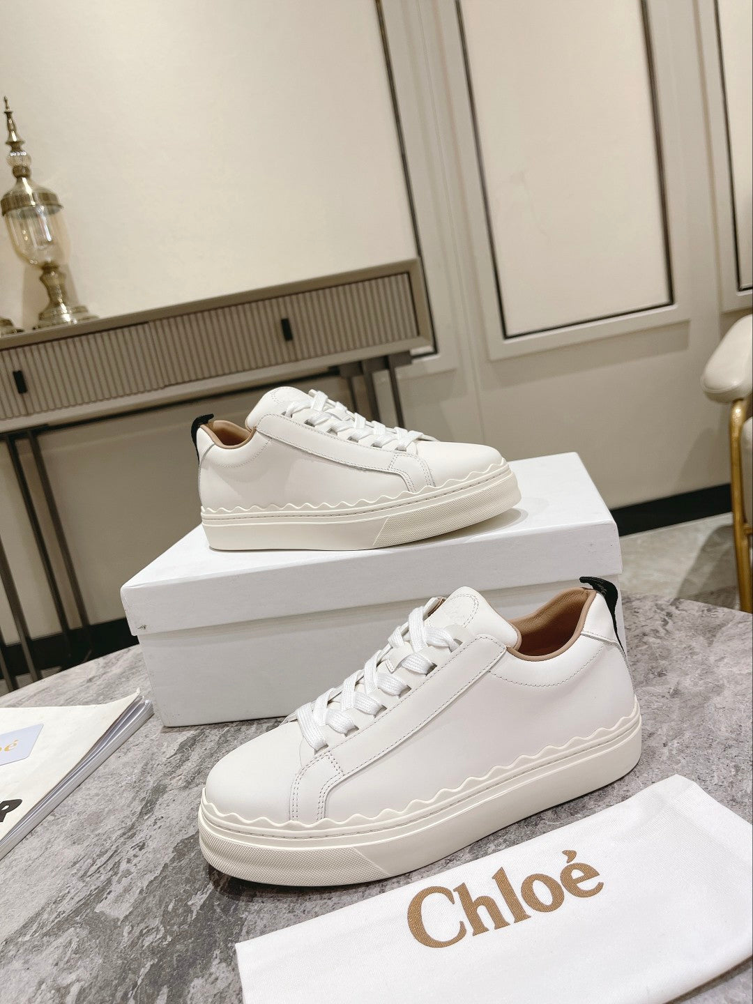 White CL sneaker