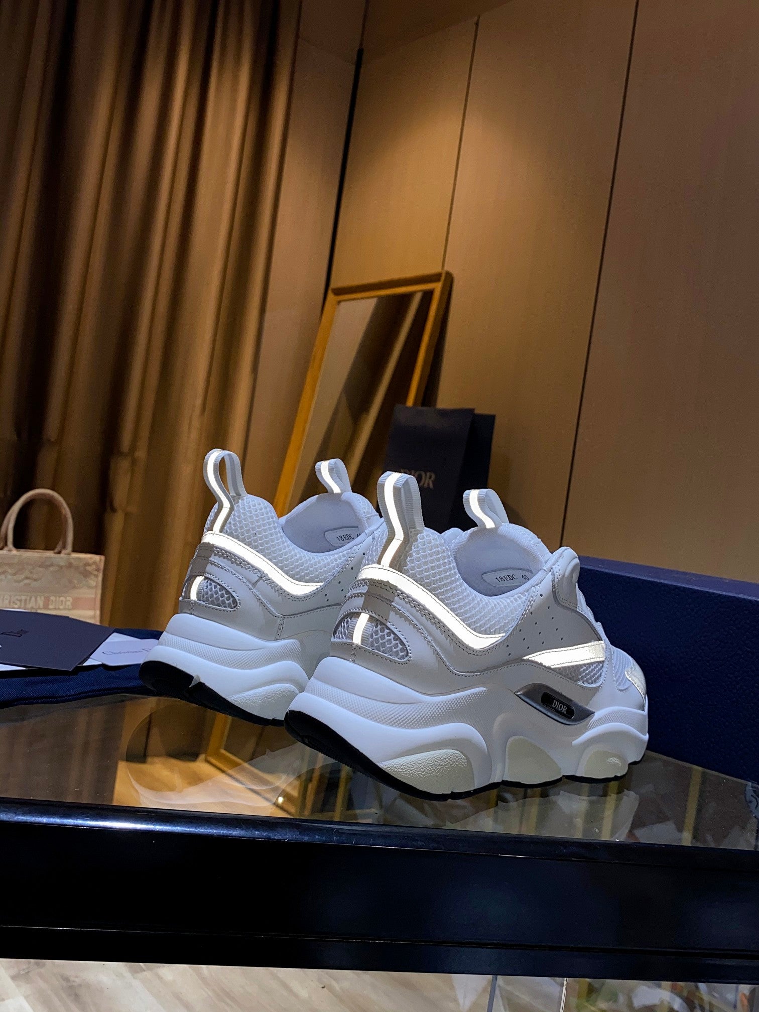 White DB men's sneaker