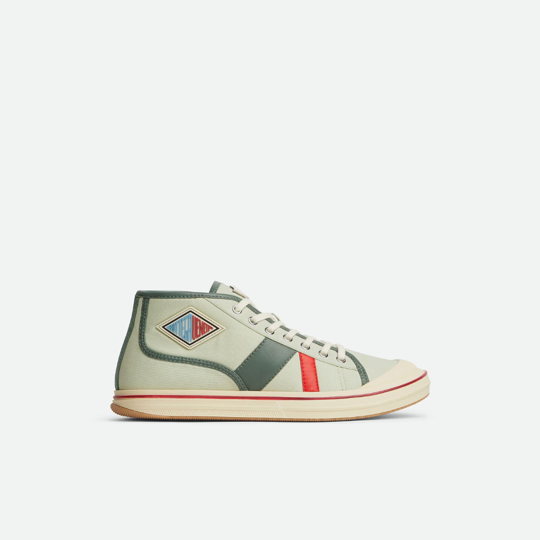 Men's White Jade/Aloe Mid-Top Eliot Sneaker