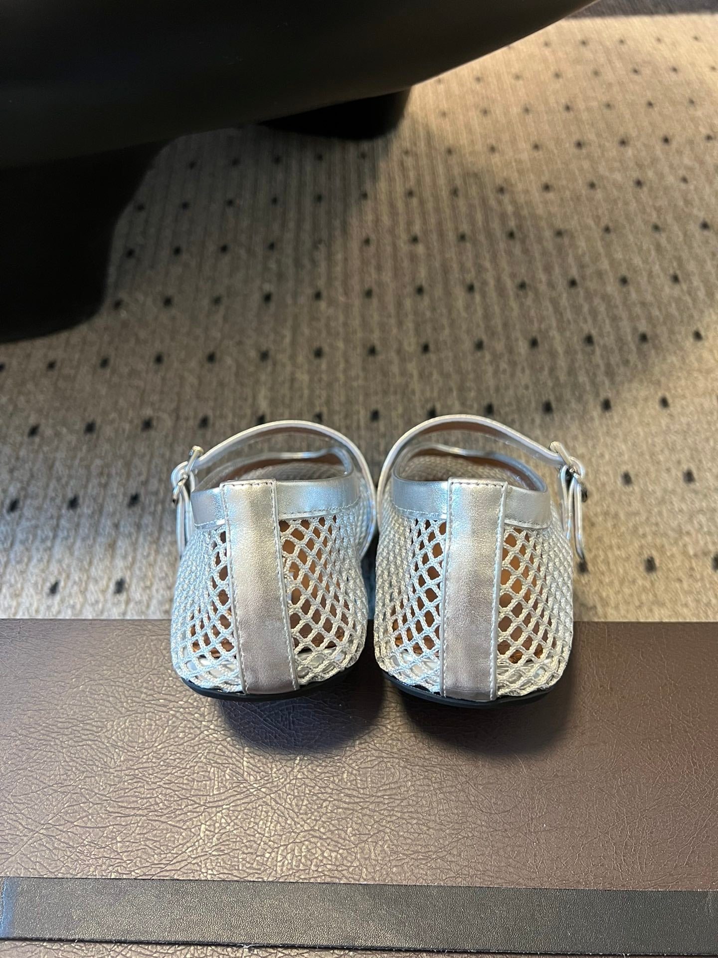 Silver AF Ballet Flats