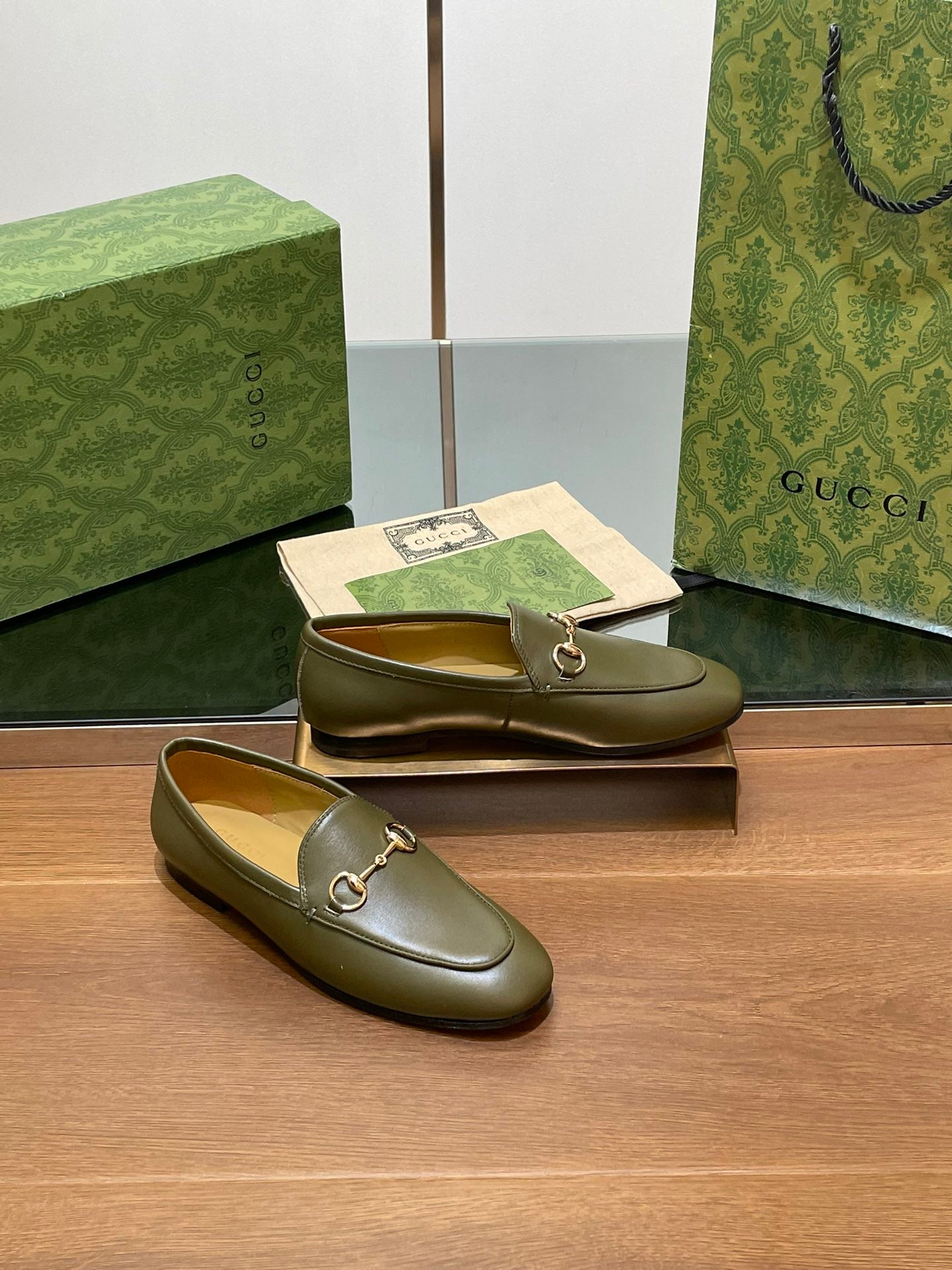 Dark Green Jordaan Loafer