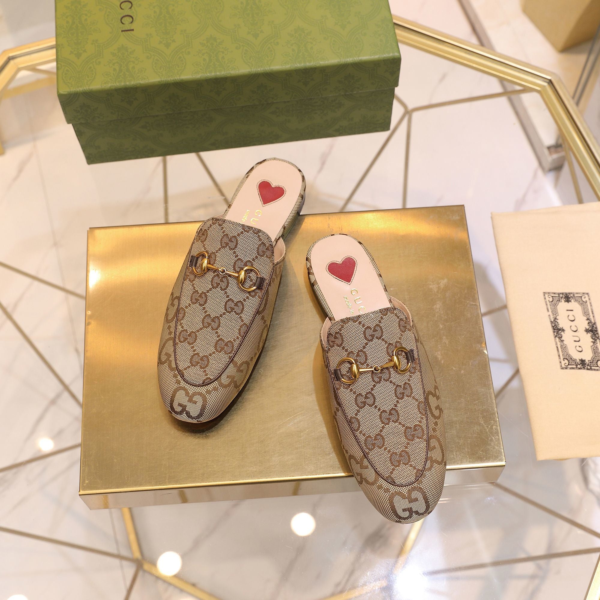 Camel GJ princetown slipper
