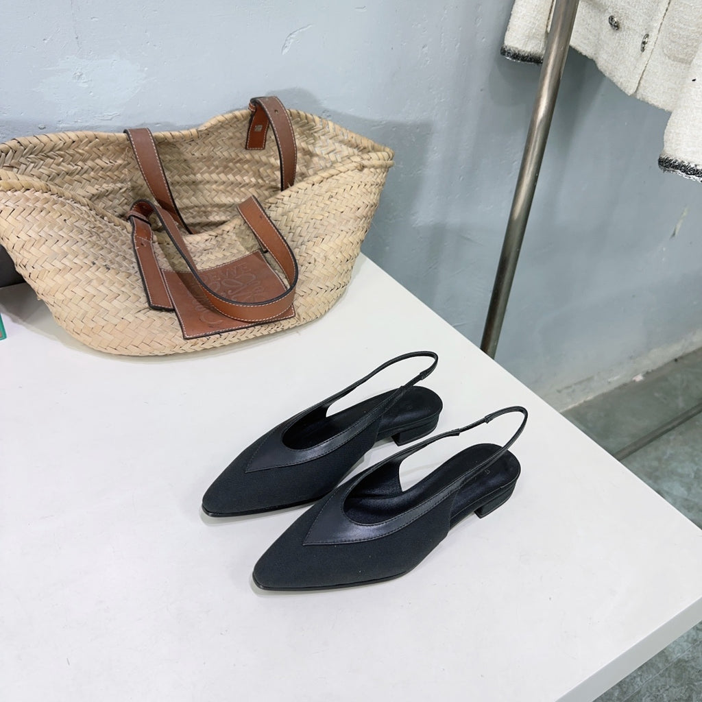 Black Rebecca Slingback