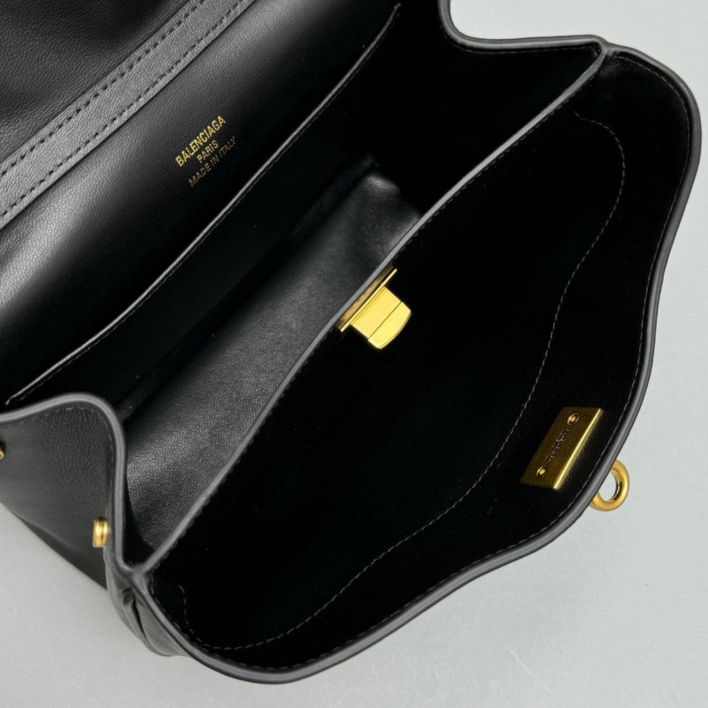 Black BR Mini Handbag Crocodile Embossed