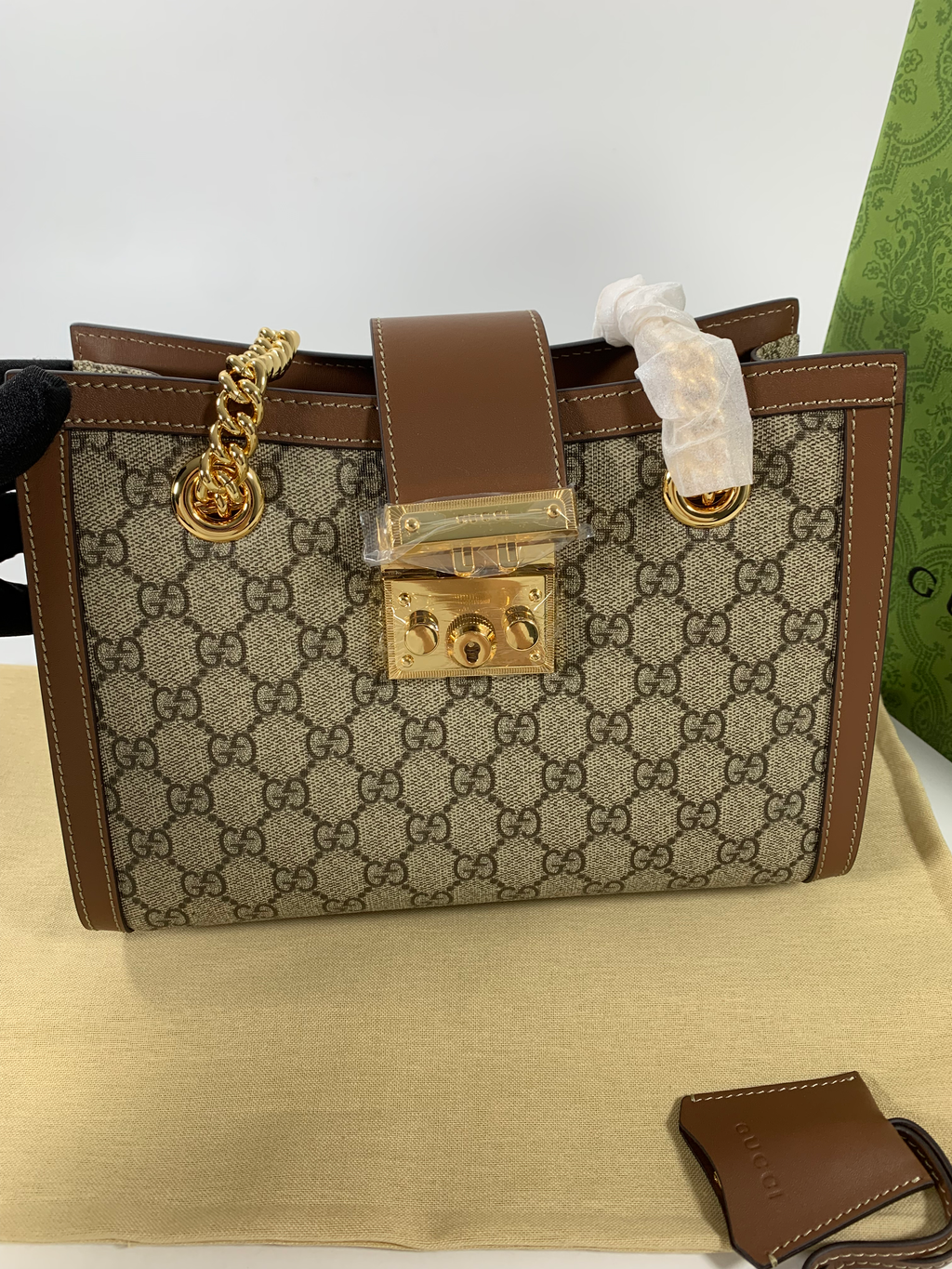 Beige/Brown GP Small Shoulder Bag