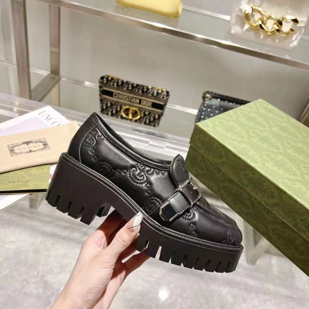 Black G Matelassé loafer