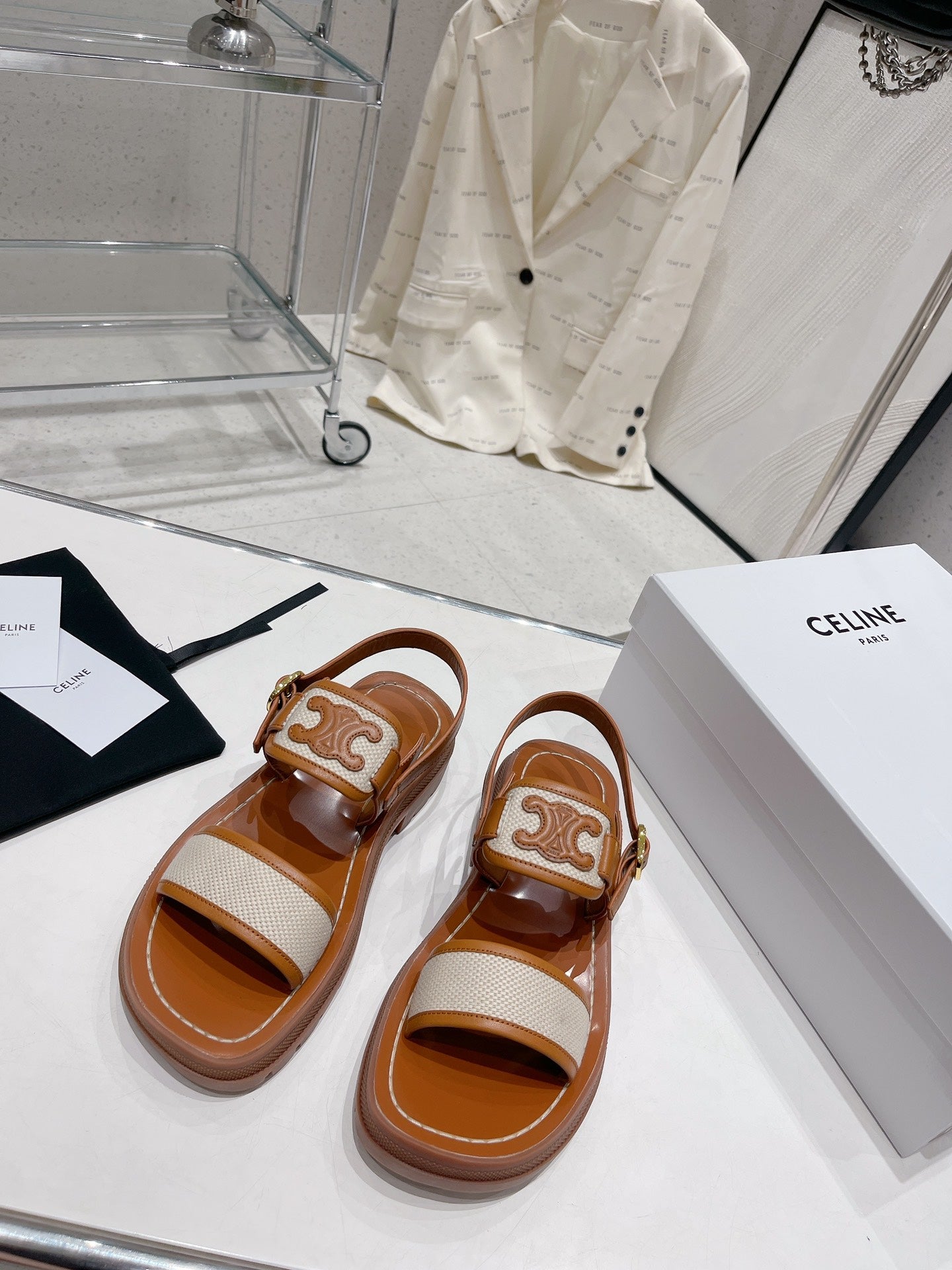 Tan & Dark Beige CT Sandals