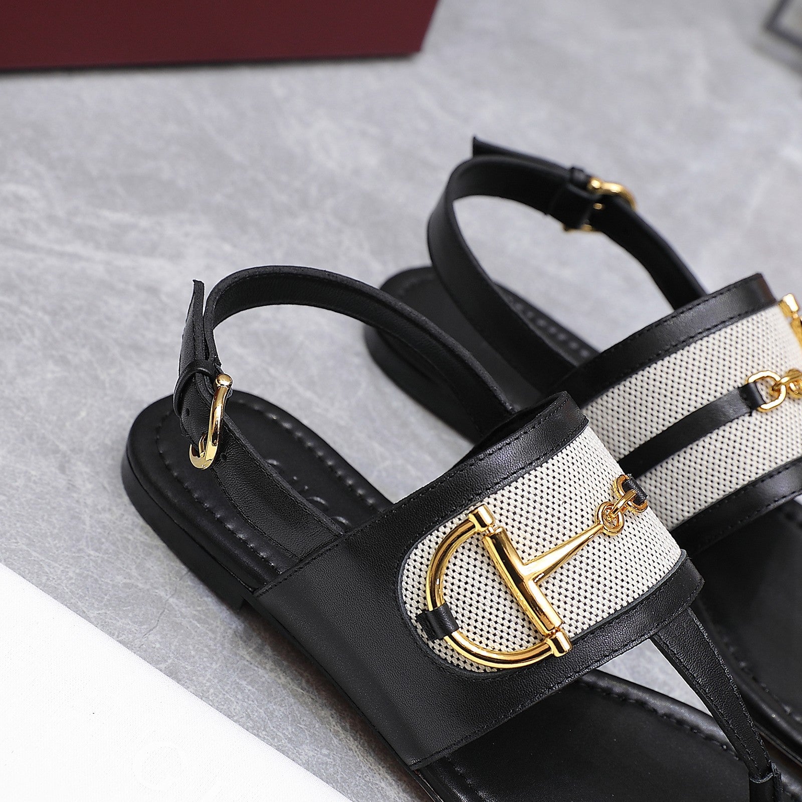 Black Thong Sandal