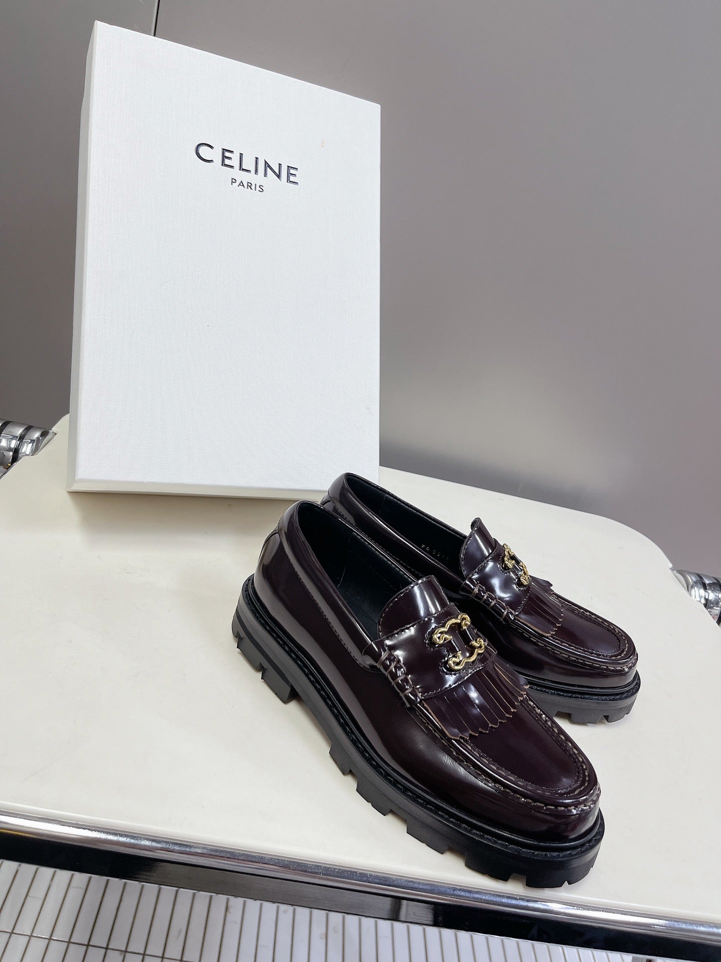Dark Brown CM Loafer With Triomphe Frame