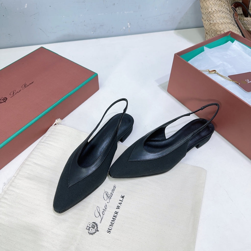Black Rebecca Slingback