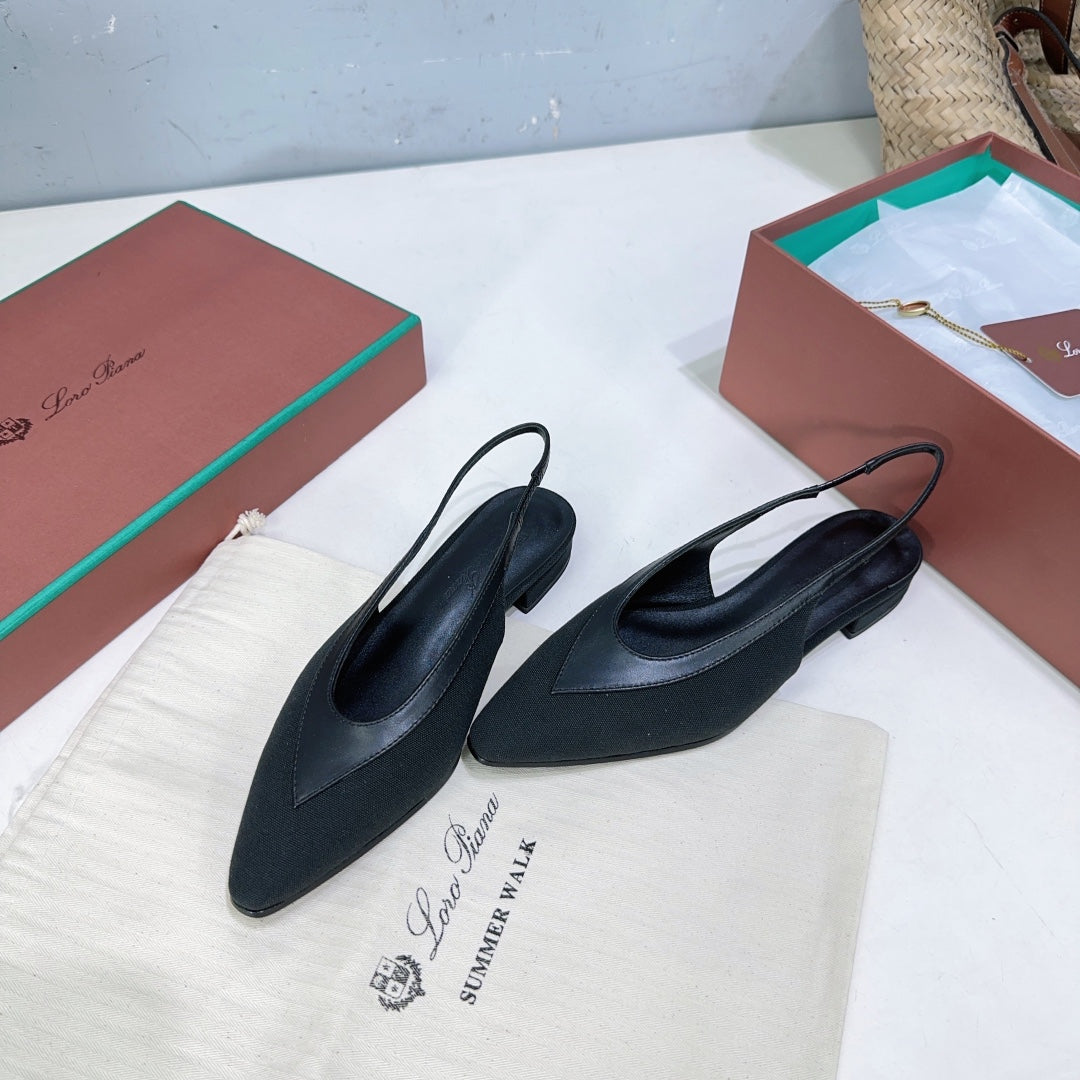 Black Rebecca Slingback