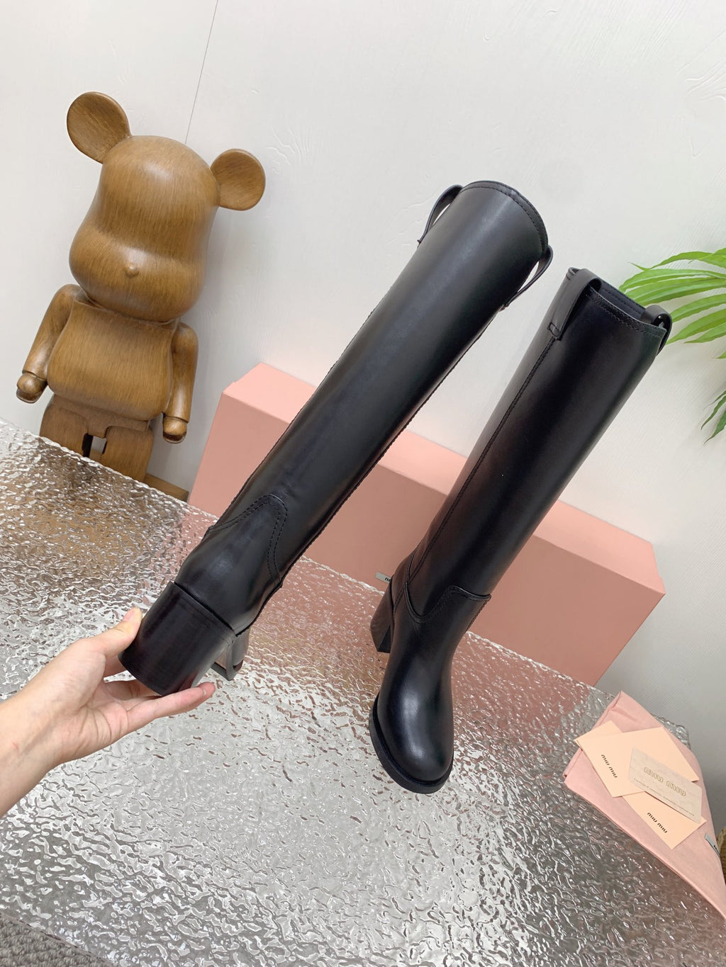 Black MM Leather Boots