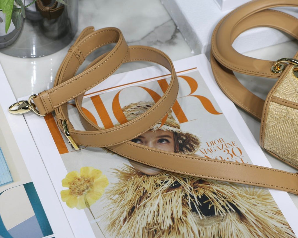 Natural raffia medium LD-lite bag