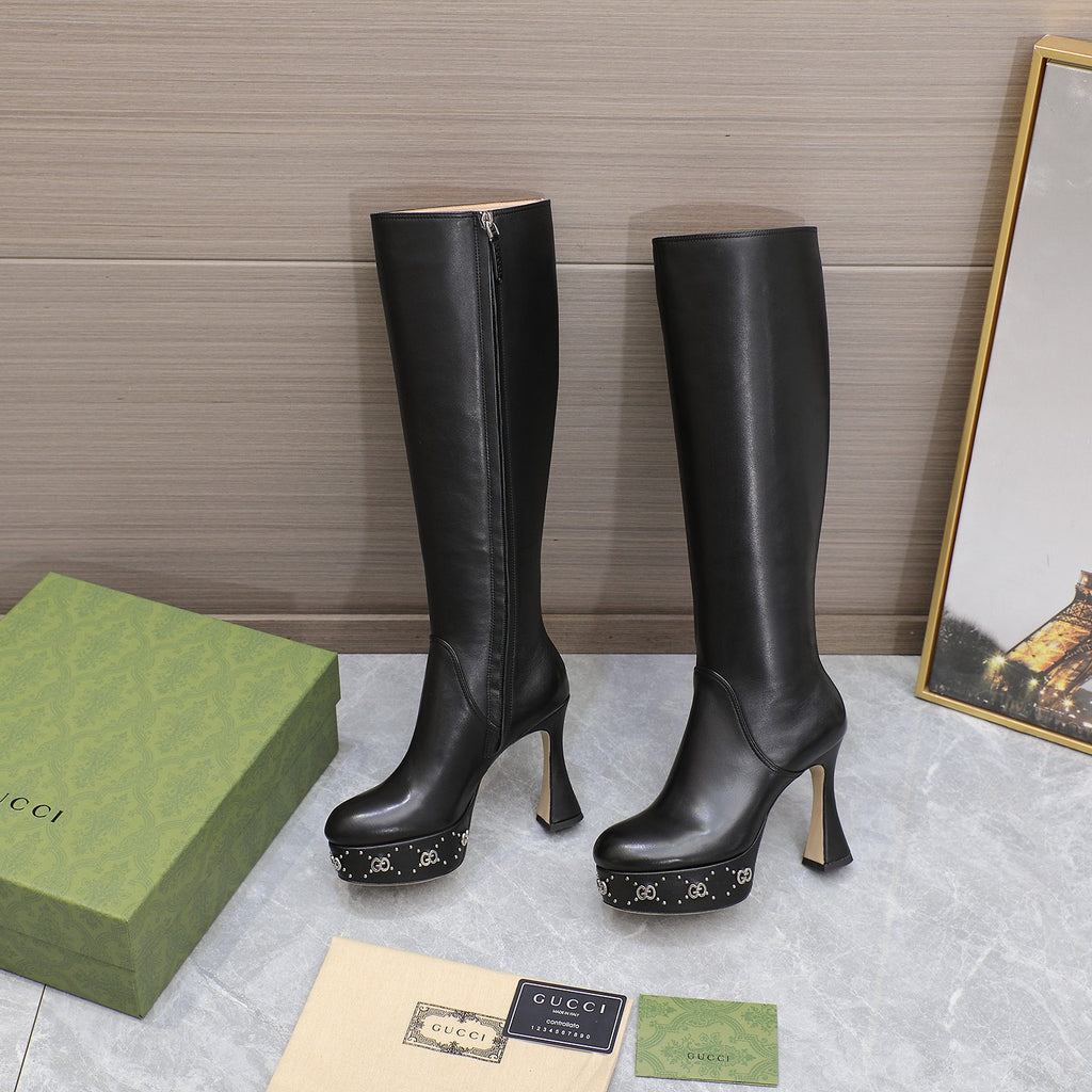 Black GW Platform Boot