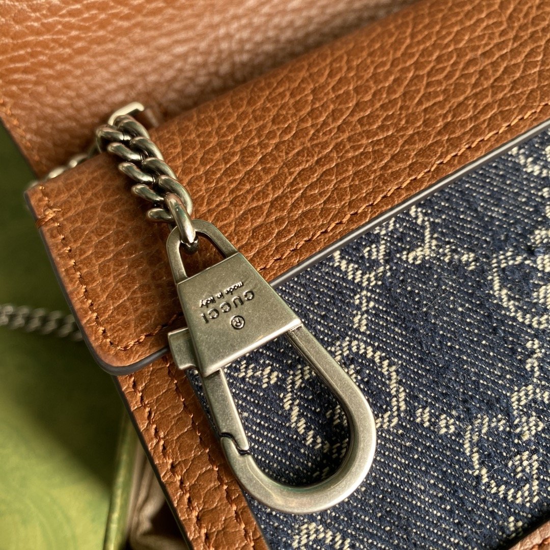 Dark blue super mini bag