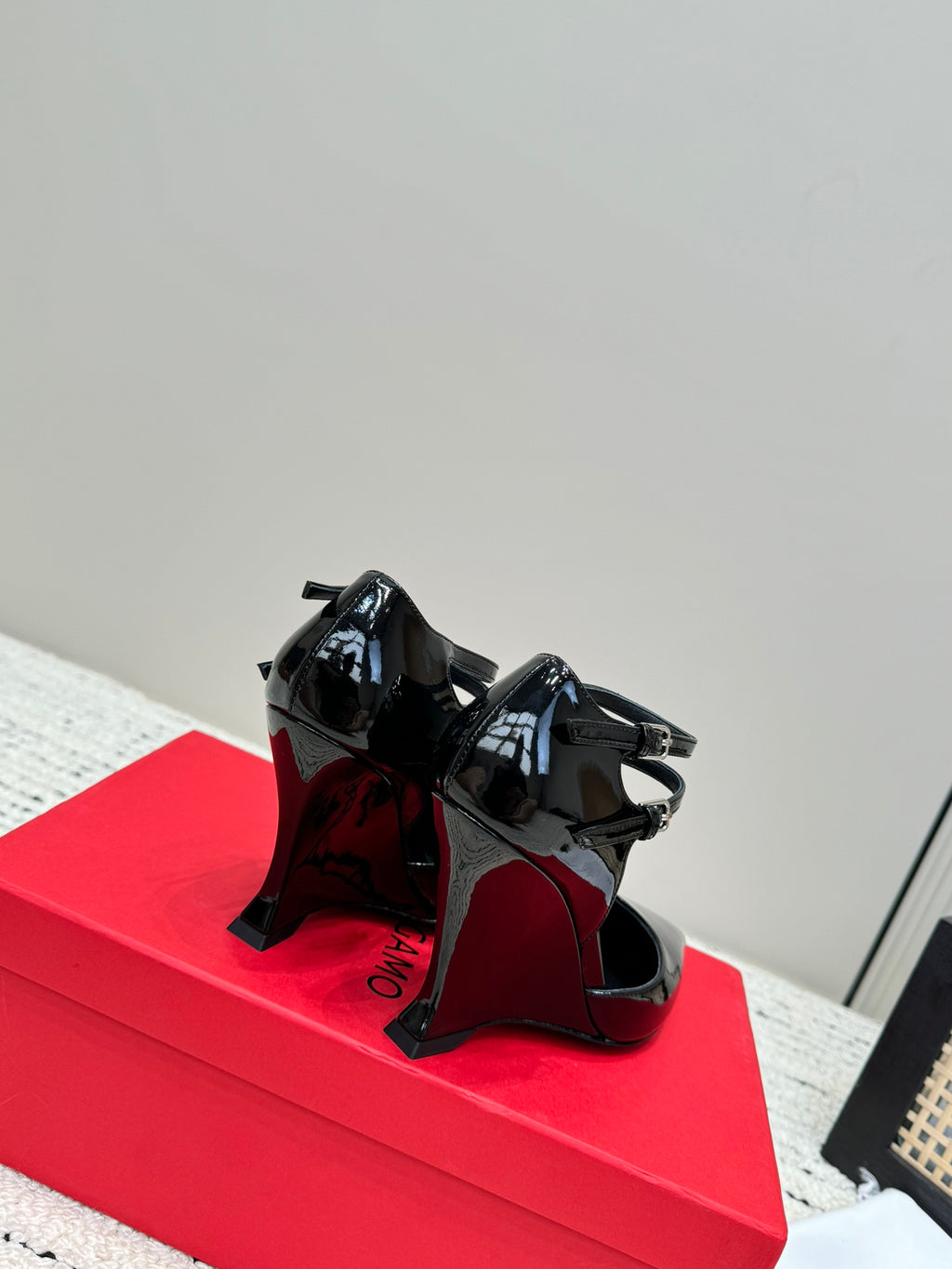 Black Pump With Wedge Heel