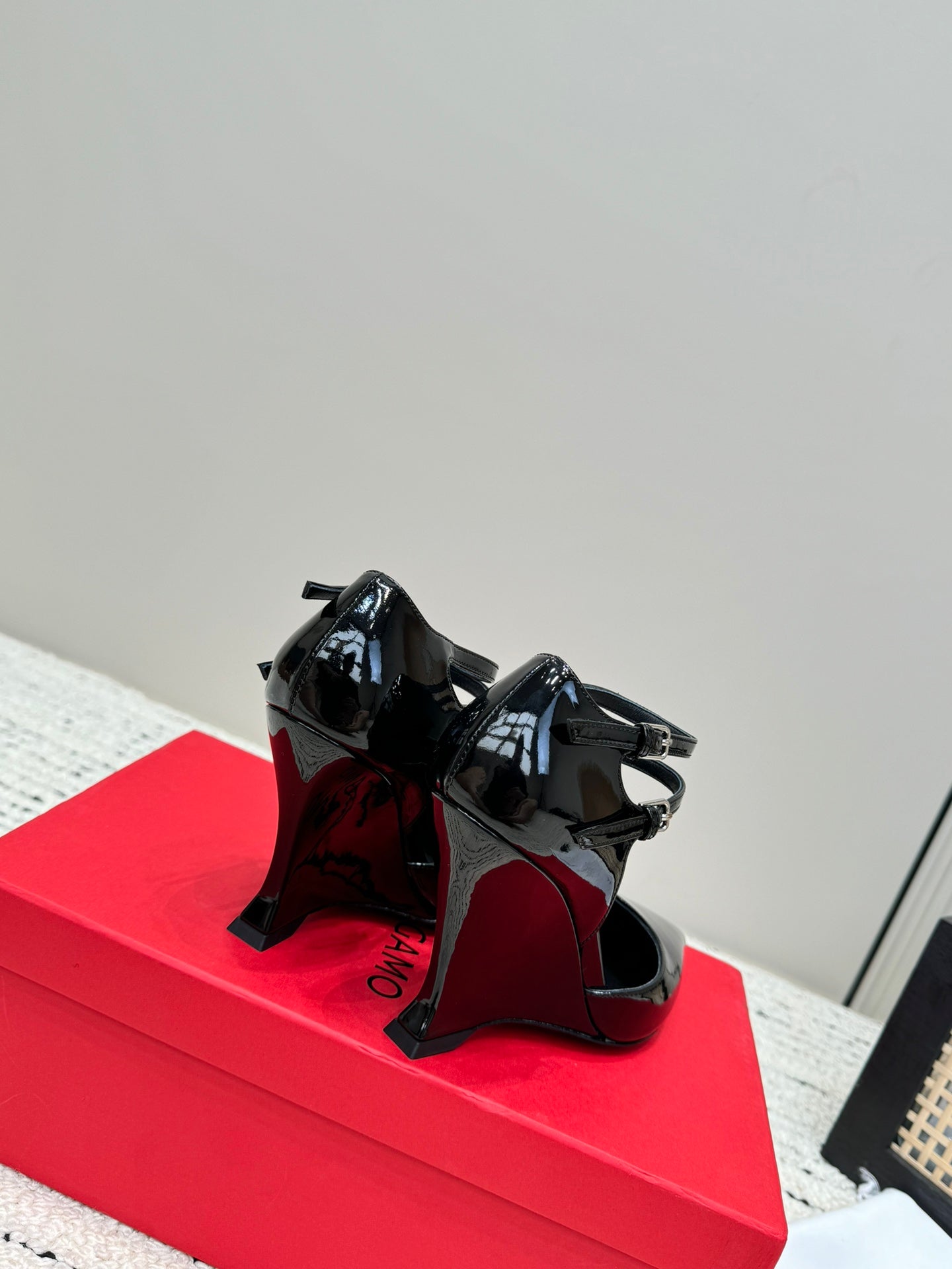 Black Pump With Wedge Heel