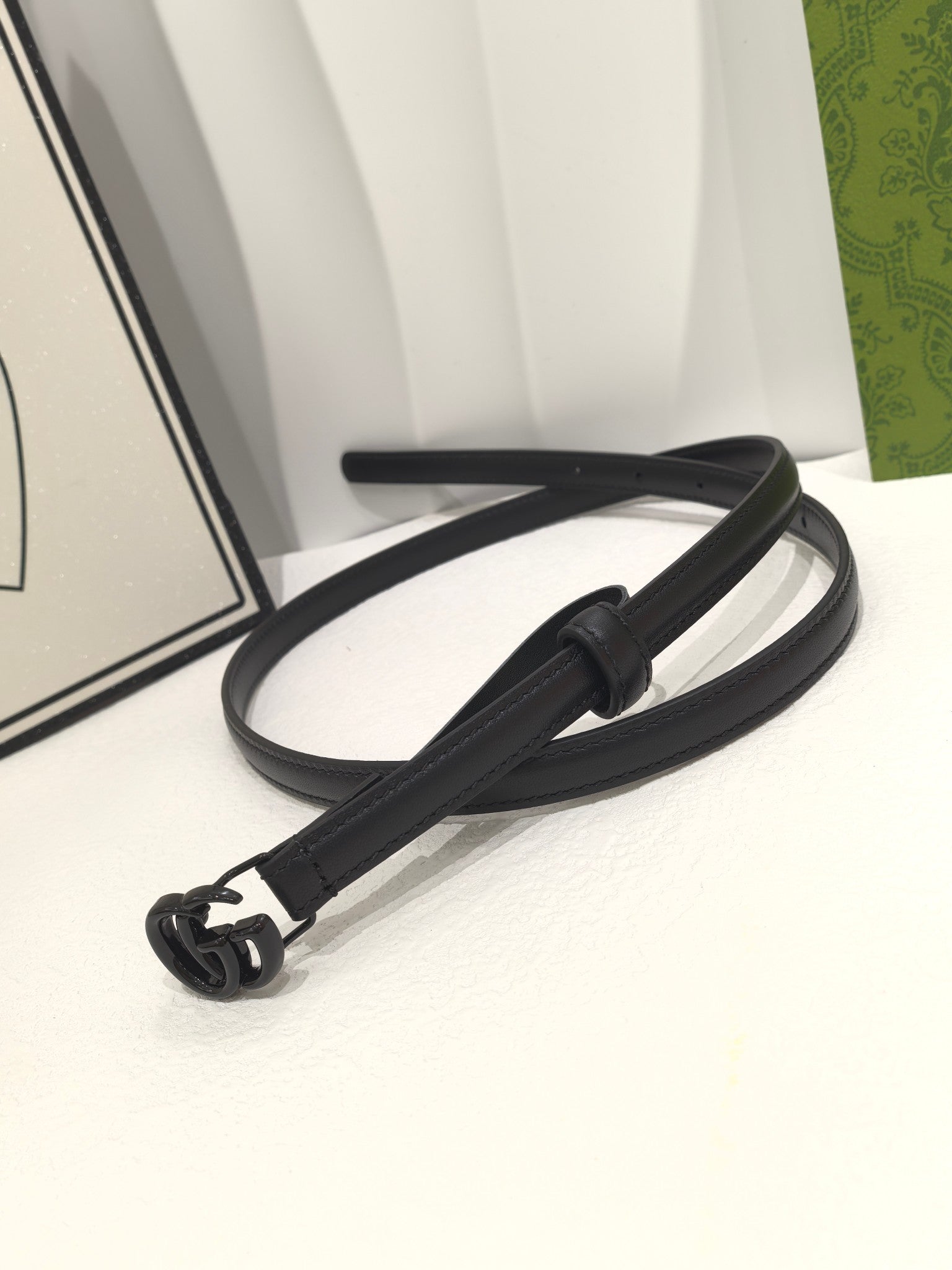 Black Marmont Thin Belt