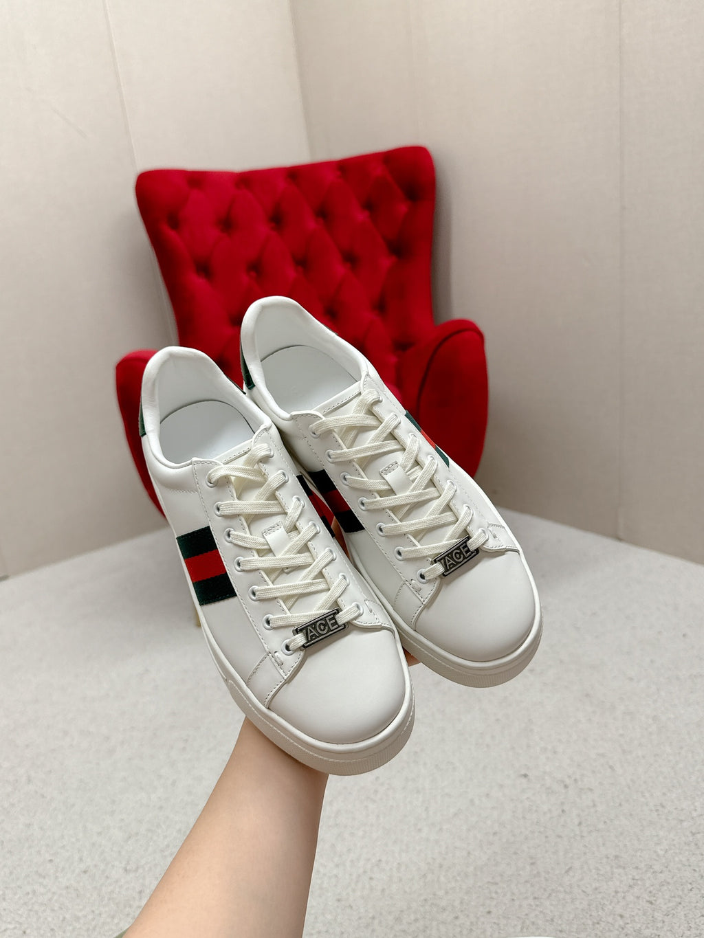 Men's White Ace Sneaker